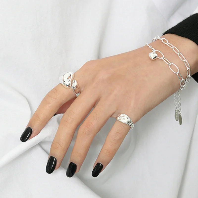 Minimalist Rings Gift For Women 925 Sterling Silver Geometric Trendy Designer Open Ring Anillo Plata 925 Mujer Fine Jewellery
Minimalist Rings Gift For Women 925 Sterling Silver Geometric Trendy Designer Open Ring Anillo Plata 925 Mujer Fine Jewellery