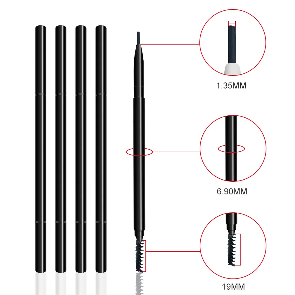 Wholesale Ultra Fine Double Head Eyebrow Pencil 6 Color Eye Brow Makeup Waterproof Long Lasting Eyebrow Pen Tattoo Print Logo
Wholesale Ultra Fine Double Head Eyebrow Pencil 6 Color Eye Brow Makeup Waterproof Long Lasting Eyebrow Pen Tattoo Print Logo