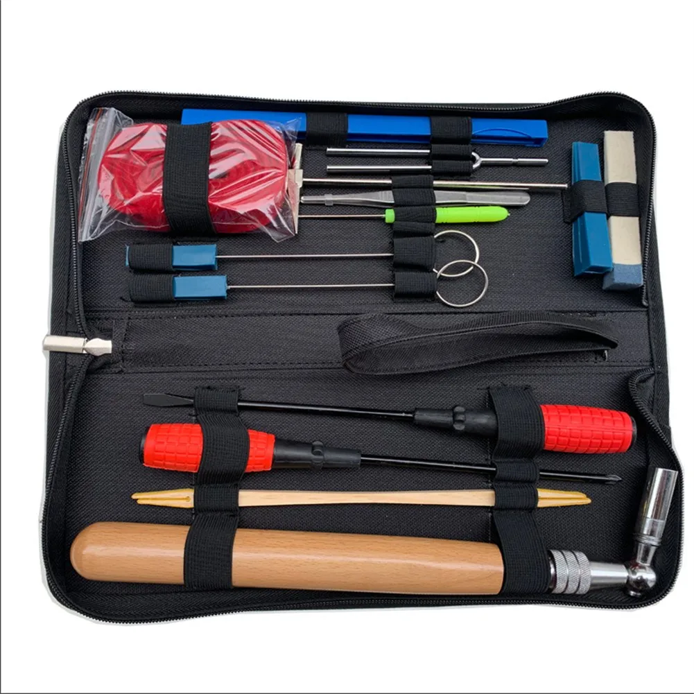 16pc Professional Piano Tuning Kit Maintenance Tuner Wrench Hammer Tool With Bag Stop Forks Screwdriver Wooden Stop Stick
16pc Professional Piano Tuning Kit Maintenance Tuner Wrench Hammer Tool With Bag Stop Forks Screwdriver Wooden Stop Stick