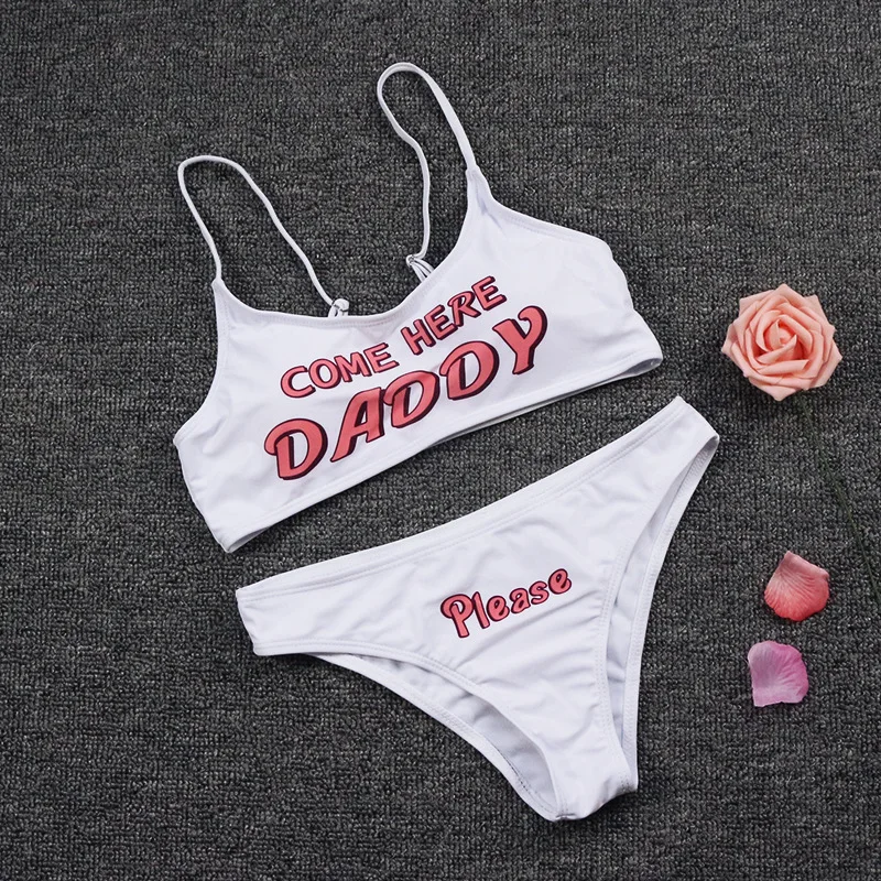 Letter Printed Swimsuit 2021 Split Bikini Set Sports Style Beachwear Low Waist Swimwear Sexy 2 Piece Swiming Suit Women Fashion
Letter Printed Swimsuit 2021 Split Bikini Set Sports Style Beachwear Low Waist Swimwear Sexy 2 Piece Swiming Suit Women Fashion
