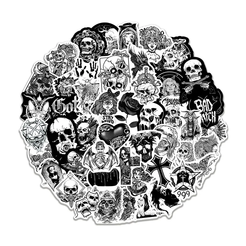 50pcs Halloween Horror Stickers For DIY Laptop Guitar Cans Waterproof Decals Phone Motorcycle Skateboard Luggage Sticker
50pcs Halloween Horror Stickers For DIY Laptop Guitar Cans Waterproof Decals Phone Motorcycle Skateboard Luggage Sticker
