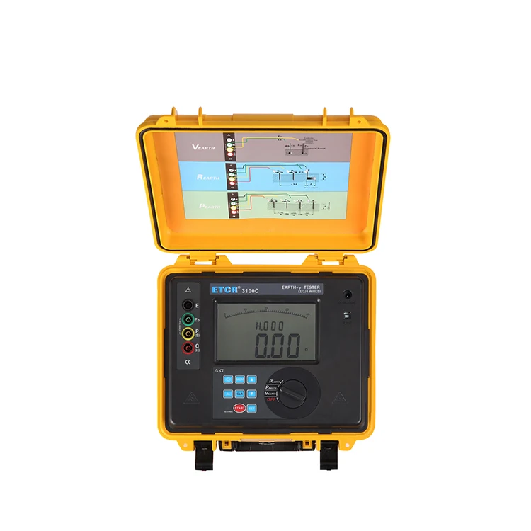 High Accurate Digital earth Soil Resistivity Test Meter ETCR3100C geo resistivity meter
High Accurate Digital earth Soil Resistivity Test Meter ETCR3100C geo resistivity meter