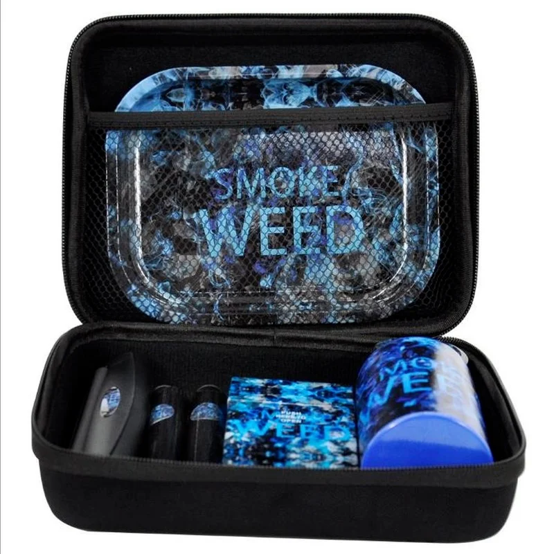 Tobacco Kit Weed Set Metal Rolling Tray Plastic Airtight Herb Container Zinc Alloy Smoking Grinder Tobacco Bag Rolling Machine
Tobacco Kit Weed Set Metal Rolling Tray Plastic Airtight Herb Container Zinc Alloy Smoking Grinder Tobacco Bag Rolling Machine