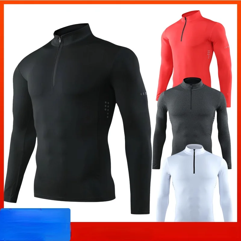T-Shirt sportiva attillata da uomo manica lunga palestra abbigliamento da corsa Fitness compressione abbigliamento sportivo
T-Shirt sportiva attillata da uomo manica lunga palestra abbigliamento da corsa Fitness compressione abbigliamento sportivo