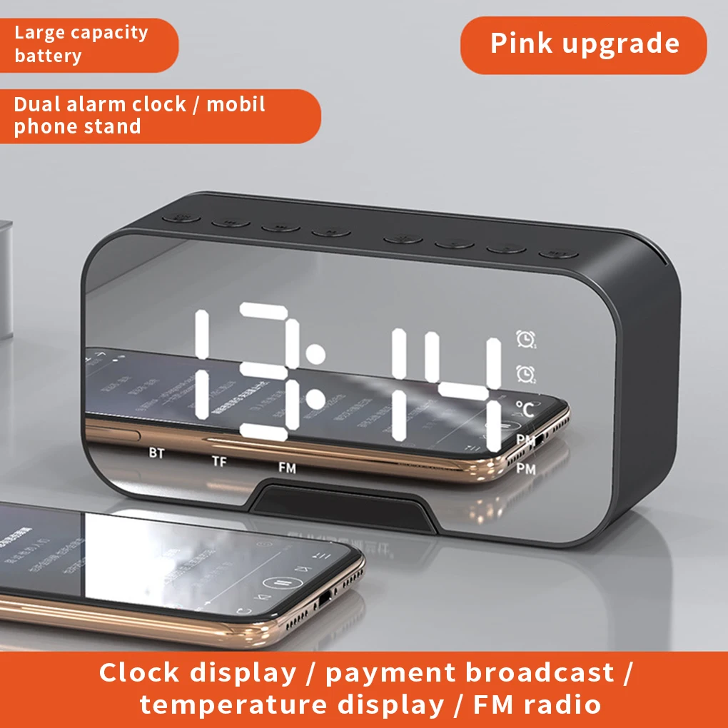 Wireless Smart Speaker Small Mini Alarm Clock Portable Cannon Mini Voice Broadcast the Card Instert Vehicular Audio System
Wireless Smart Speaker Small Mini Alarm Clock Portable Cannon Mini Voice Broadcast the Card Instert Vehicular Audio System