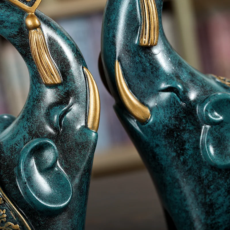 Elephant Statue Figurine Modern Abstract Geometric Style Resin Elephant Animal Large Ornament Home Decoration Accessories
Elephant Statue Figurine Modern Abstract Geometric Style Resin Elephant Animal Large Ornament Home Decoration Accessories