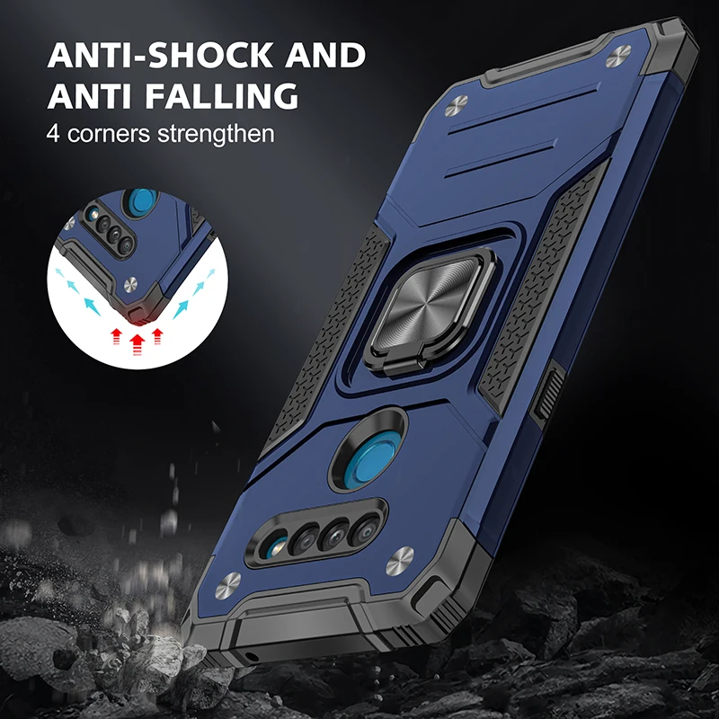 Magnetic Metal Ring Stand Armor Shockproof Case For LG K50S K40S Stylo 5 K31 Aristo 2 3 4 5 Soft TPU Frame Hard PC Back Cover
Magnetic Metal Ring Stand Armor Shockproof Case For LG K50S K40S Stylo 5 K31 Aristo 2 3 4 5 Soft TPU Frame Hard PC Back Cover
