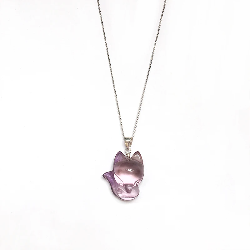 Natural Amethyst Cute Mini fox Charms Pendant For Women Romantic Design 925 Sterling Silver Pendant Necklace For Women Jewelry
Natural Amethyst Cute Mini fox Charms Pendant For Women Romantic Design 925 Sterling Silver Pendant Necklace For Women Jewelry