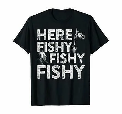 Vintage Kool Shirt Here Fishy Fisherman Unisex Tee Short Sleeve T-Shirt S-4XL
Vintage Kool Shirt Here Fishy Fisherman Unisex Tee Short Sleeve T-Shirt S-4XL