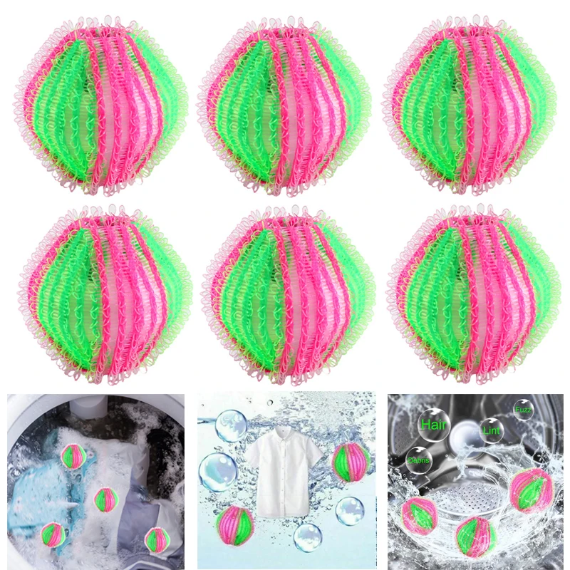 6pcs Magic Hair Removal Laundry Ball Washing Machine Cleaner Balls Clothes Personal Care Lint Fuzz Hair Remover Fluff Cleaning
6pcs Magic Hair Removal Laundry Ball Washing Machine Cleaner Balls Clothes Personal Care Lint Fuzz Hair Remover Fluff Cleaning