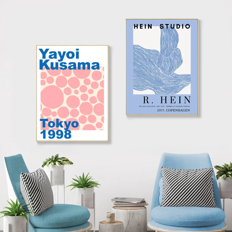Yayoi Kusama Exhibition Wall Art Home Decoration Canvas Painting Posters Prints Design Blue Wall Decor Pictures Modern Gallery
Yayoi Kusama Exhibition Wall Art Home Decoration Canvas Painting Posters Prints Design Blue Wall Decor Pictures Modern Gallery