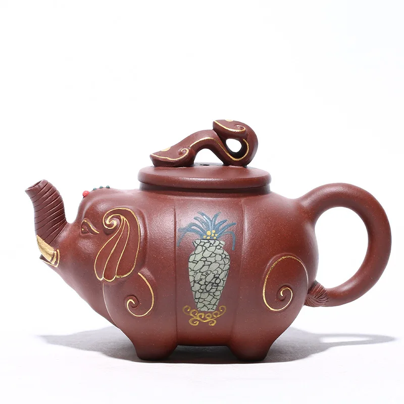 Yixing famous hand painted purple clay teapot
Yixing famous hand painted purple clay teapot