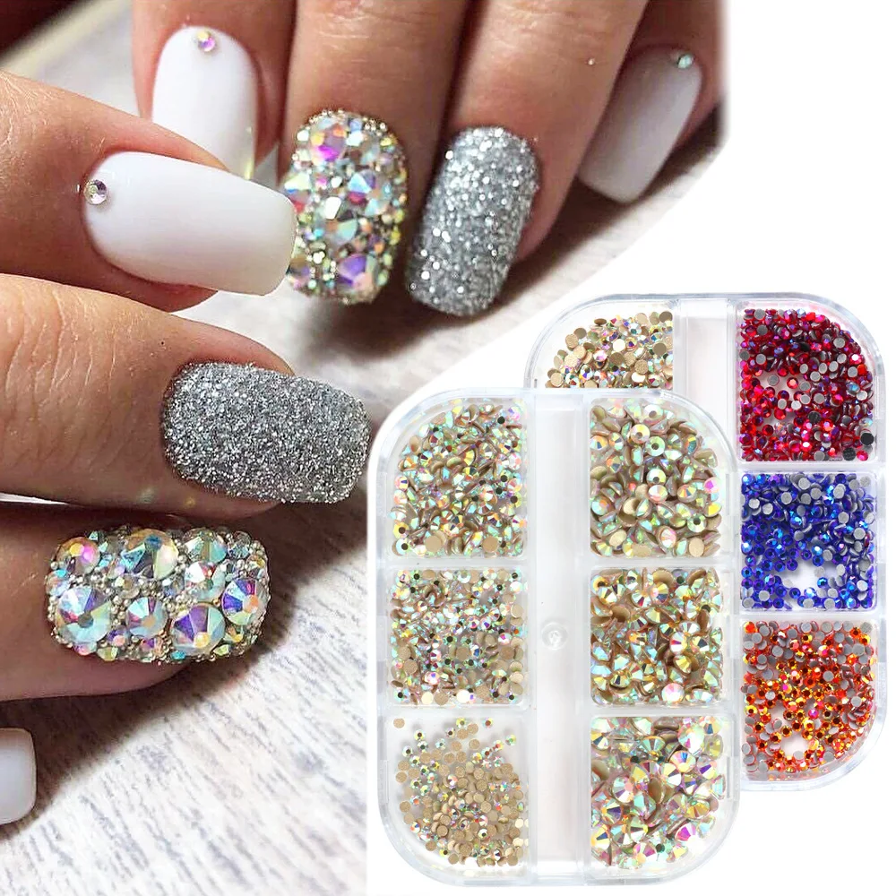 Стеклянные стразы для дизайна ногтей, 1 коробка, разные размеры, прозрачные, все цвета, плоская Нижняя форма, 3D, без горячей фиксации, кристал...
Стеклянные стразы для дизайна ногтей, 1 коробка, разные размеры, прозрачные, все цвета, плоская Нижняя форма, 3D, без горячей фиксации, кристал...