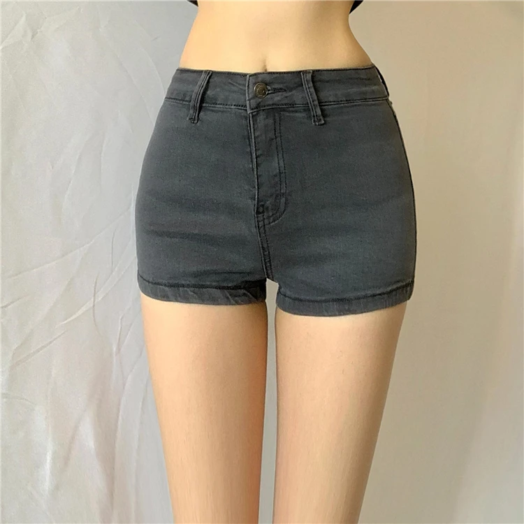 2020 Spring and summer European and American skinny sexy peach hip mid-low waist denim shorts DK545
2020 Spring and summer European and American skinny sexy peach hip mid-low waist denim shorts DK545