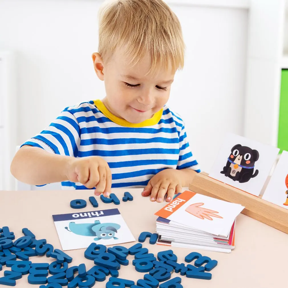 Children Puzzle Wooden Spelling Word Kids Letter Games Kindergarten Teaching Aids English Alphabet Learning Educational Toys
Children Puzzle Wooden Spelling Word Kids Letter Games Kindergarten Teaching Aids English Alphabet Learning Educational Toys