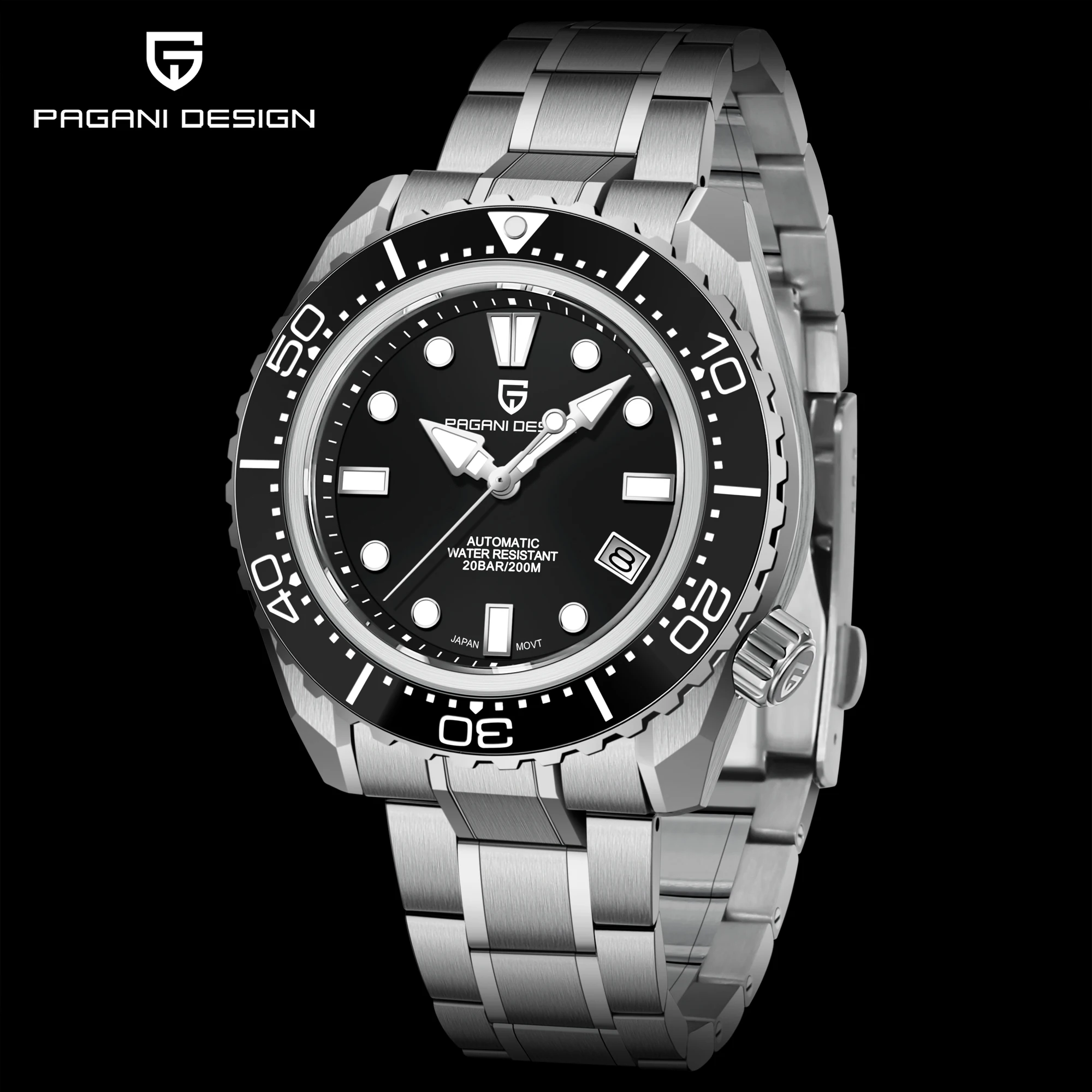 PAGANI DESIGN GS Men's Mechanical Watches Brand Luxury Automatic watch for men NH35A Sapphire mirror Stainless steel Diving 2021
PAGANI DESIGN GS Men's Mechanical Watches Brand Luxury Automatic watch for men NH35A Sapphire mirror Stainless steel Diving 2021