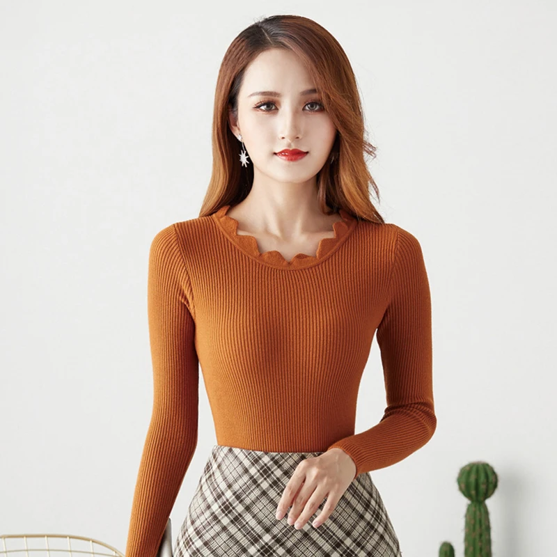 CN 2021 Autumn Winter Women Sweater Casual O Neck Solid Color Long Sleeve Pullover Knitted Elegant Slim Fit Sweater Women
CN 2021 Autumn Winter Women Sweater Casual O Neck Solid Color Long Sleeve Pullover Knitted Elegant Slim Fit Sweater Women