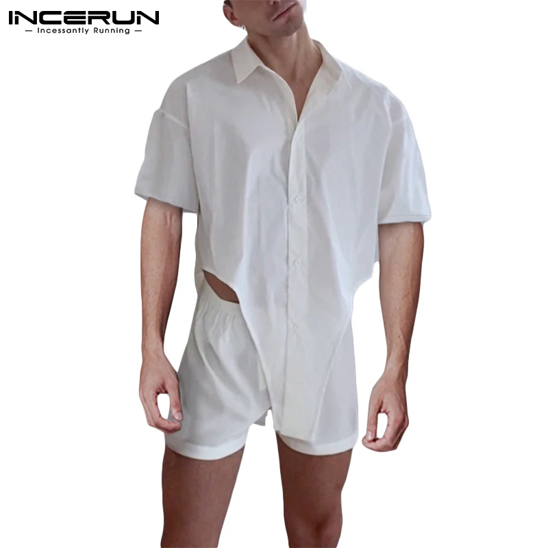 INCERUN Fashion Men Sets Solid Color Streetwear Short Sleeve Irregular Shirts Elastic Waist Shorts 2021 Casual Men Suits S-3XL
INCERUN Fashion Men Sets Solid Color Streetwear Short Sleeve Irregular Shirts Elastic Waist Shorts 2021 Casual Men Suits S-3XL