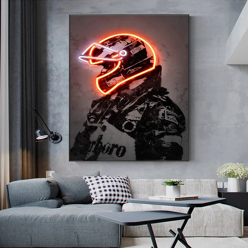 Michael Neon Racing Suit Print Poster Modern Graffiti Schumacher Canvas Painting As Retro Wall Bedroom Club Bar Decoration
Michael Neon Racing Suit Print Poster Modern Graffiti Schumacher Canvas Painting As Retro Wall Bedroom Club Bar Decoration