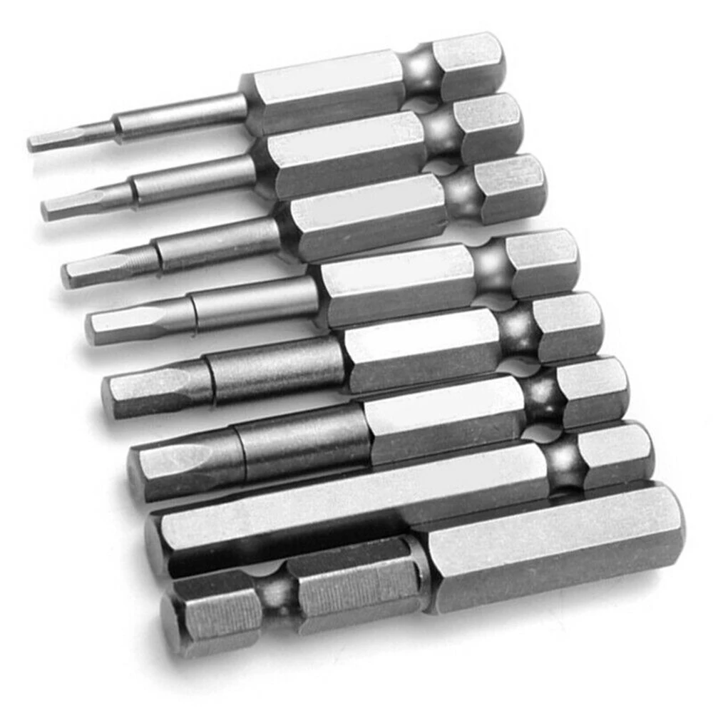 8Pcs H1.5-H8 50mm 1/4in Shank Hex Magnetic Head Screw Driver Screwdriver Bit Set Tamper Proof Security Drill Bit Set Torx Screwd
8Pcs H1.5-H8 50mm 1/4in Shank Hex Magnetic Head Screw Driver Screwdriver Bit Set Tamper Proof Security Drill Bit Set Torx Screwd