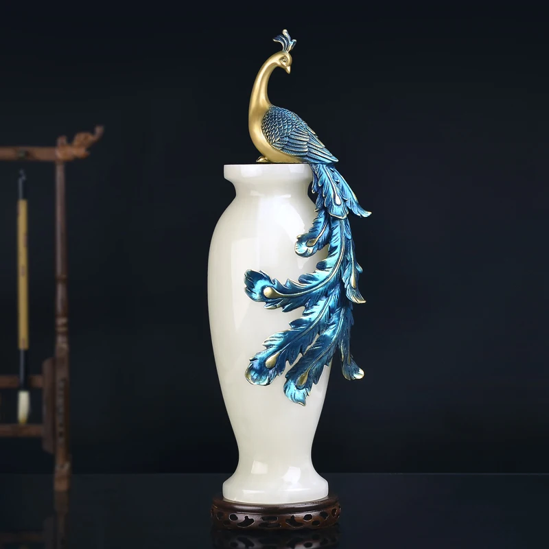 zq Pure Copper Modern Ornaments Peacock New Chinese Style Living Room Decorations Furnishings Copper Artwork
zq Pure Copper Modern Ornaments Peacock New Chinese Style Living Room Decorations Furnishings Copper Artwork