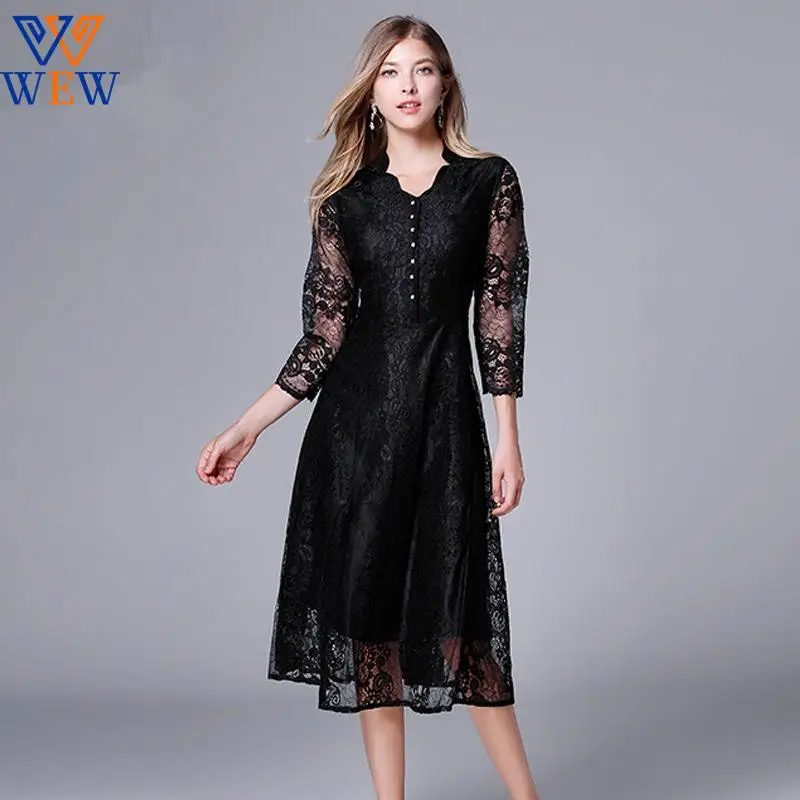 2021 plus size dresses New Autumn Sexy Black Dress V-Neck Mid-Calf Plus Size L Dress Empire Hollow Out Regualr Lace Women Dress
2021 plus size dresses New Autumn Sexy Black Dress V-Neck Mid-Calf Plus Size L Dress Empire Hollow Out Regualr Lace Women Dress