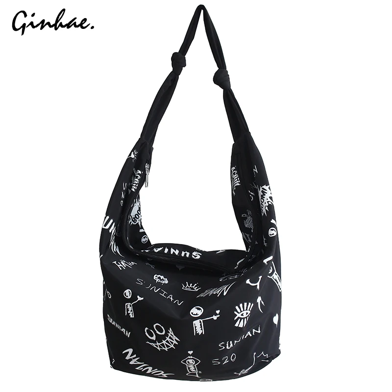 Nylon Multi Functional Shoulder Bag College Large Capacity Handbag Cartoon Graffiti Waterproof Hobo School Bag Travel Purse
Nylon Multi Functional Shoulder Bag College Large Capacity Handbag Cartoon Graffiti Waterproof Hobo School Bag Travel Purse
