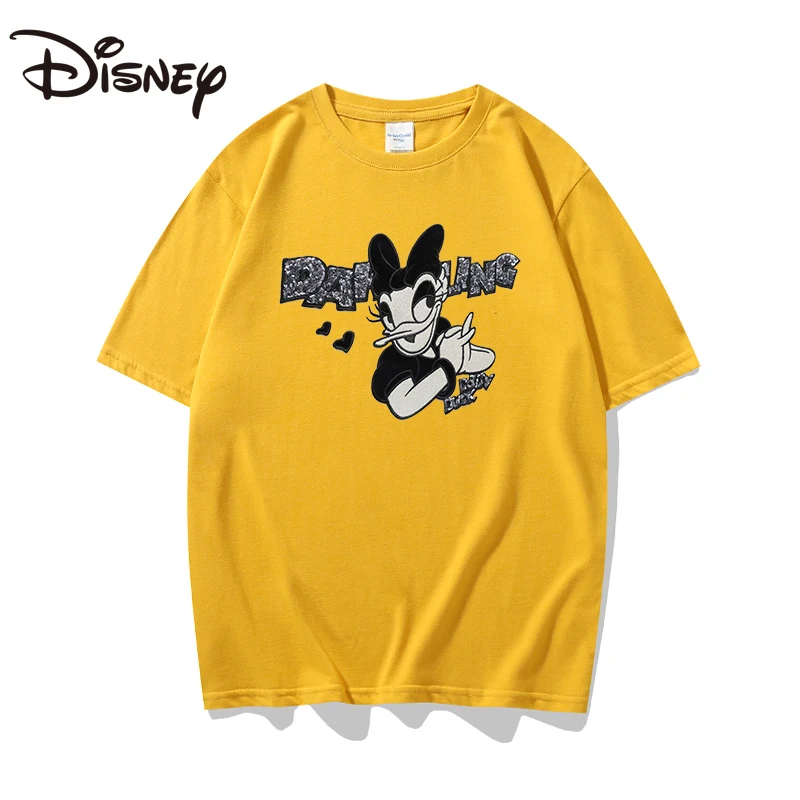 Disney Original Minimized Age Reduction Round Collars Top Creative Donald Duck Daisy Print Loose Cotton Short-Sleeved T-Shirt
Disney Original Minimized Age Reduction Round Collars Top Creative Donald Duck Daisy Print Loose Cotton Short-Sleeved T-Shirt