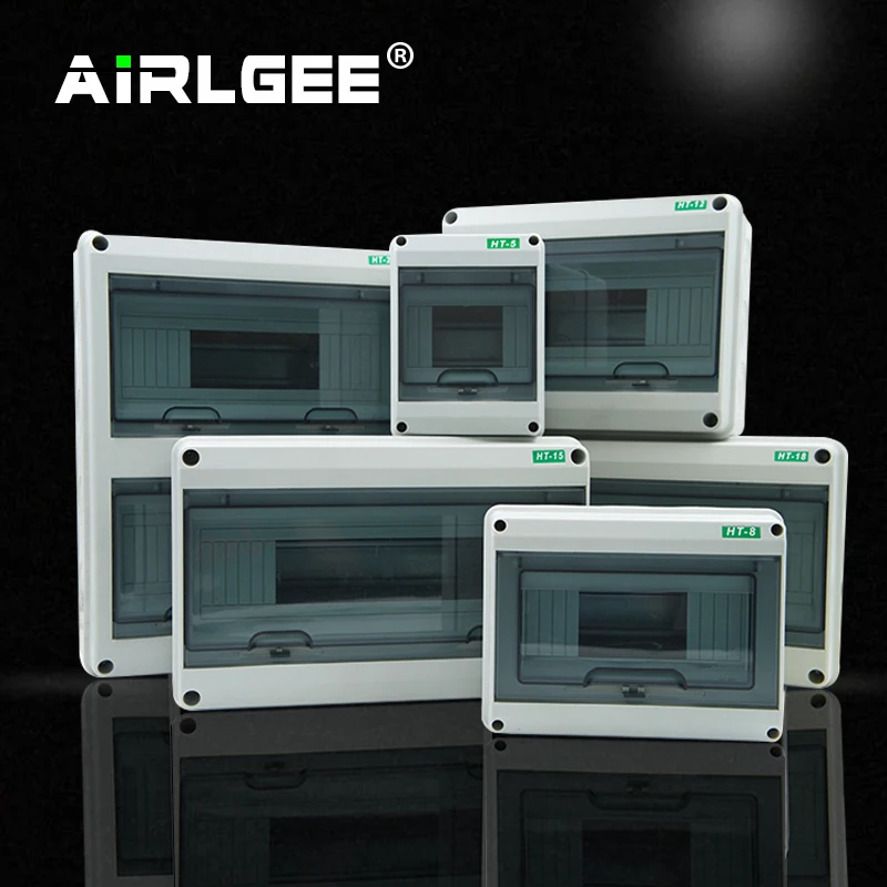 HT series 5/8/12/15/18/24Ways Household illumination Electrical Distribution Box MCB Waterproof Junction Wire Box ABS+PC Plastic
HT series 5/8/12/15/18/24Ways Household illumination Electrical Distribution Box MCB Waterproof Junction Wire Box ABS+PC Plastic