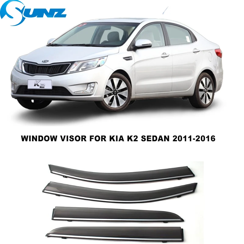 Window Deflector For Kia K2 Sedan 2011 2012 2013 2014 2015 2016 Window Visors Sun Rain Tape On Deflector Wind Rain Guards SUNZ
Window Deflector For Kia K2 Sedan 2011 2012 2013 2014 2015 2016 Window Visors Sun Rain Tape On Deflector Wind Rain Guards SUNZ