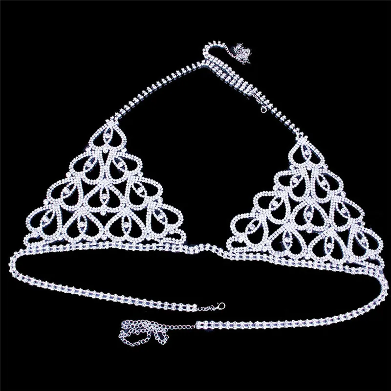Crystal Body Chain Bikini Set Rhinestone Bra Chain Suit Beach Underwear Body Jewelry Accessories for Women and Girls PR Sale
Crystal Body Chain Bikini Set Rhinestone Bra Chain Suit Beach Underwear Body Jewelry Accessories for Women and Girls PR Sale