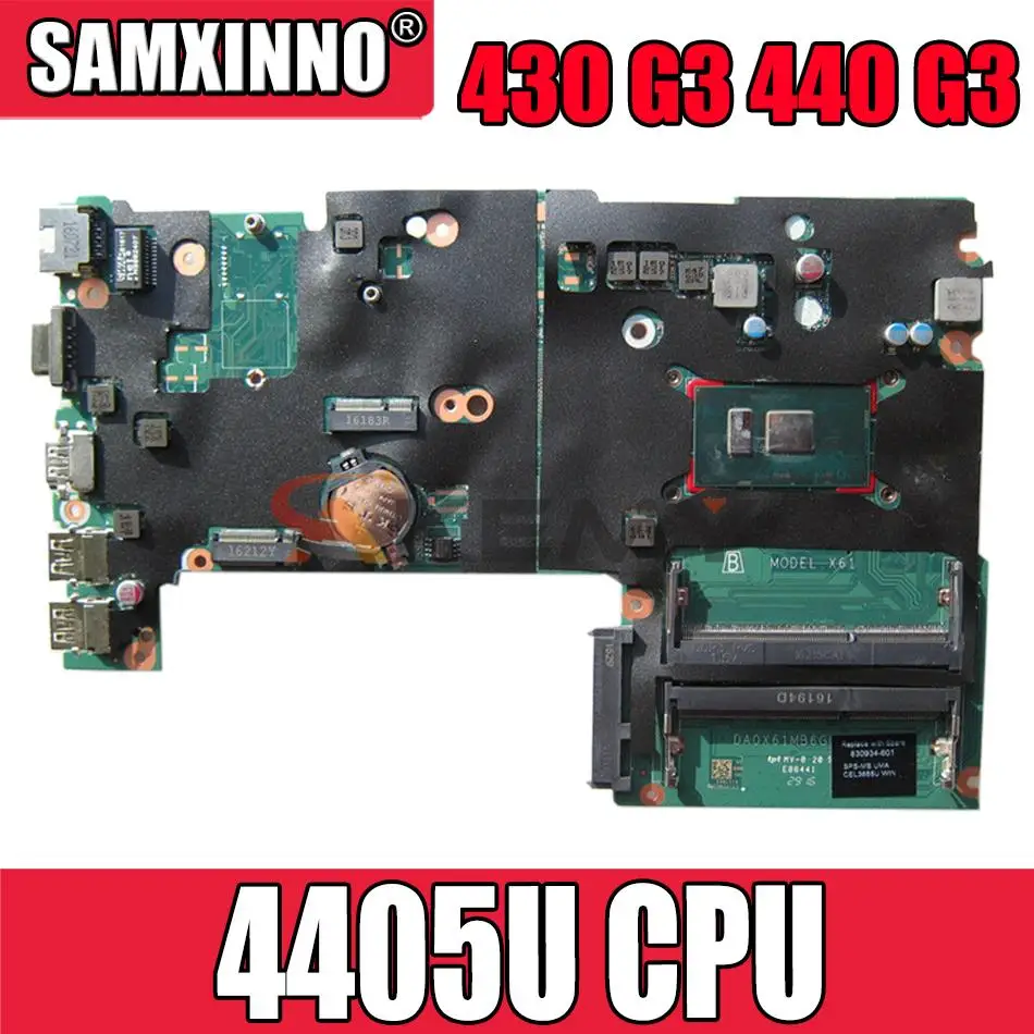 Материнская плата для ноутбука HP 430 G3 440 G3 DA0X61MB6G0 с процессором 4405U DDR4 100%
Материнская плата для ноутбука HP 430 G3 440 G3 DA0X61MB6G0 с процессором 4405U DDR4 100%