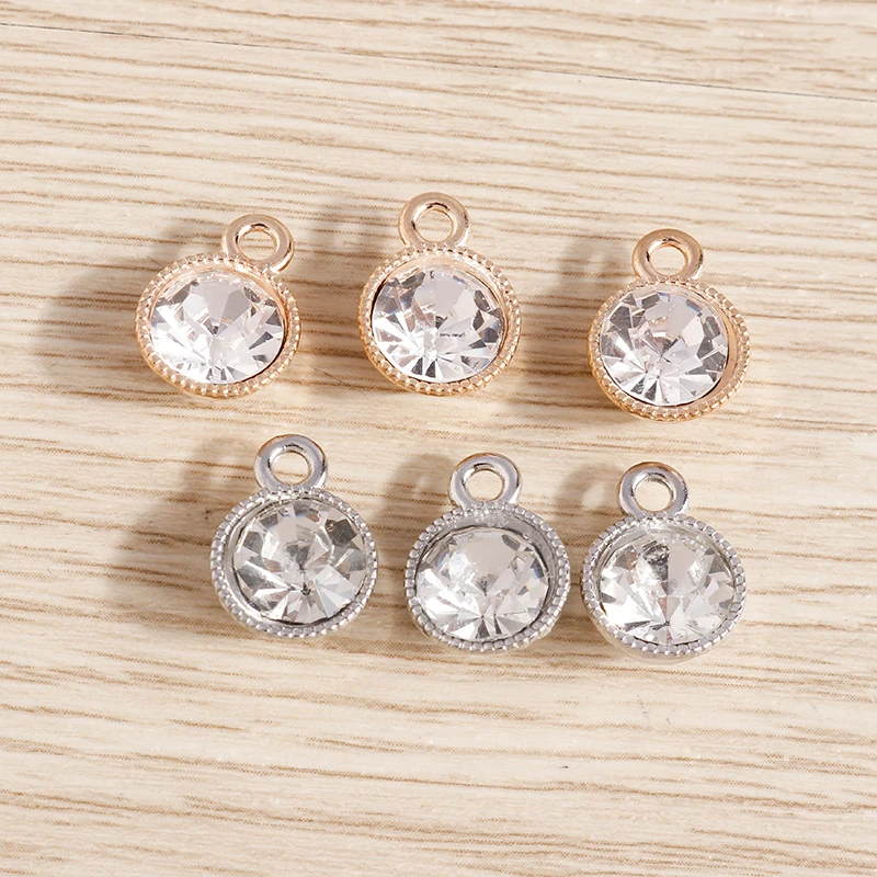 10pcs 10*13 Small Gold Silver Color Crystal Round Charms for Jewelry Making DIY Pendants Necklaces Drop Earrings Crafts Supplies
10pcs 10*13 Small Gold Silver Color Crystal Round Charms for Jewelry Making DIY Pendants Necklaces Drop Earrings Crafts Supplies
