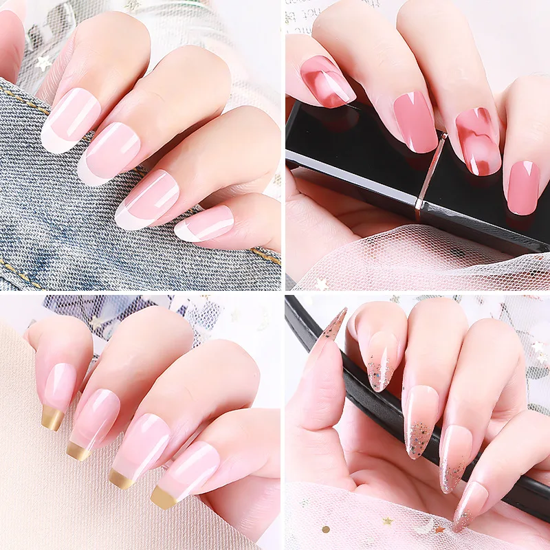 24Pcs/Box Charming Short Ballet Wearable Fake Nails Gradient Stroke Save Time Wearable Nail Patch DIY Manicure Nail Art Tools
24Pcs/Box Charming Short Ballet Wearable Fake Nails Gradient Stroke Save Time Wearable Nail Patch DIY Manicure Nail Art Tools