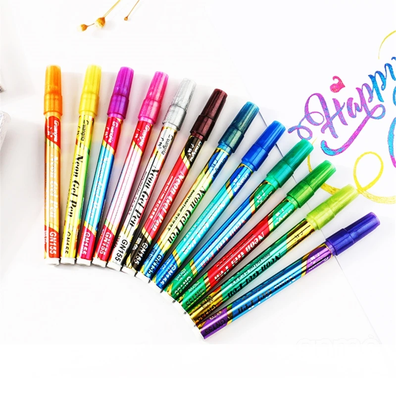 12 Colors Glittering Marker Point Paint Marker Permanent Marker Pen DIY Art Mark 831D
12 Colors Glittering Marker Point Paint Marker Permanent Marker Pen DIY Art Mark 831D