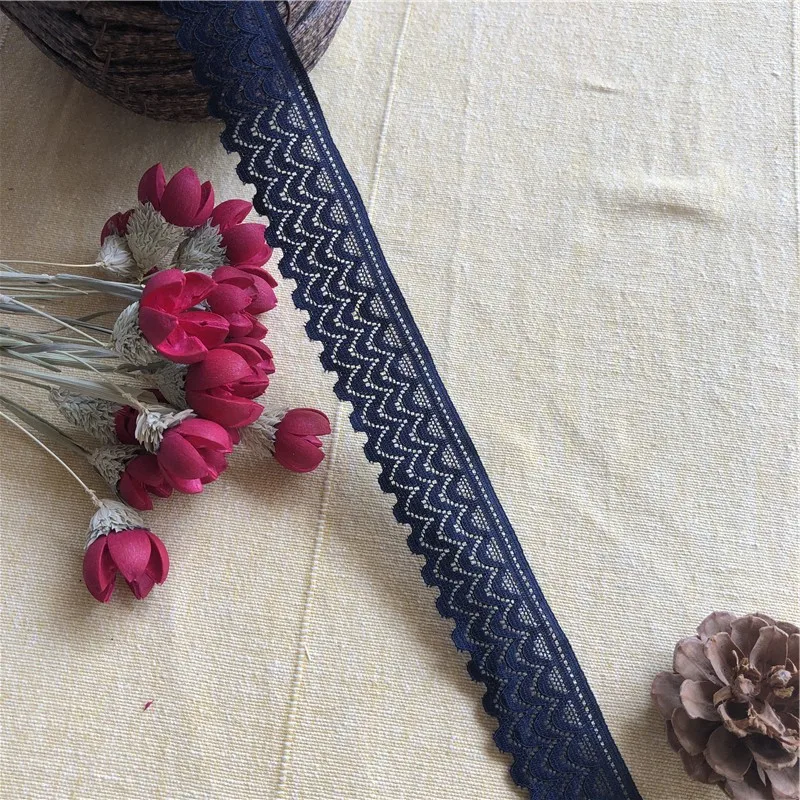 S1192 2.5CM Navy Blue Stretch Elastic Lace Ribbon Tape Trims Lace Trim Embroidered Lace Sewing Lace Fabric Diy Applique
S1192 2.5CM Navy Blue Stretch Elastic Lace Ribbon Tape Trims Lace Trim Embroidered Lace Sewing Lace Fabric Diy Applique