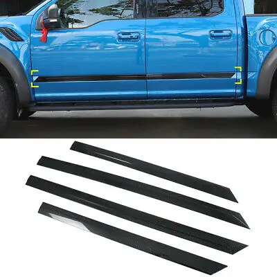 4 * углеродного волокна Боковая дверь кузова литья Накладка для Ford F150 F-150 2015-2020
4 * углеродного волокна Боковая дверь кузова литья Накладка для Ford F150 F-150 2015-2020