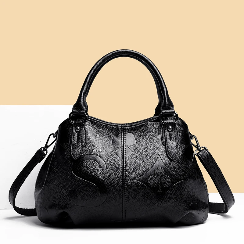 Luxury Top-handle Bags for Women Textured PU Leather Large Capacity Retro Pure Color Crossbody Bags Ladies Simple Shoulder Bag
Luxury Top-handle Bags for Women Textured PU Leather Large Capacity Retro Pure Color Crossbody Bags Ladies Simple Shoulder Bag