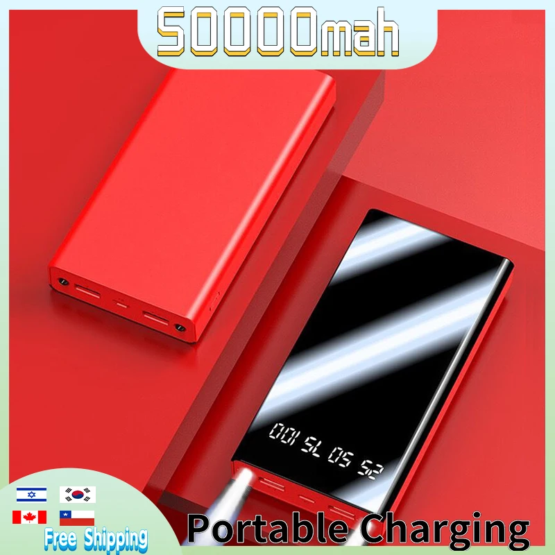 Power Bank Portable Charger 50000mAh Digital Display Fast Charge External Battery Travel Outdoor Charger for Xiaomi Samsung
Power Bank Portable Charger 50000mAh Digital Display Fast Charge External Battery Travel Outdoor Charger for Xiaomi Samsung