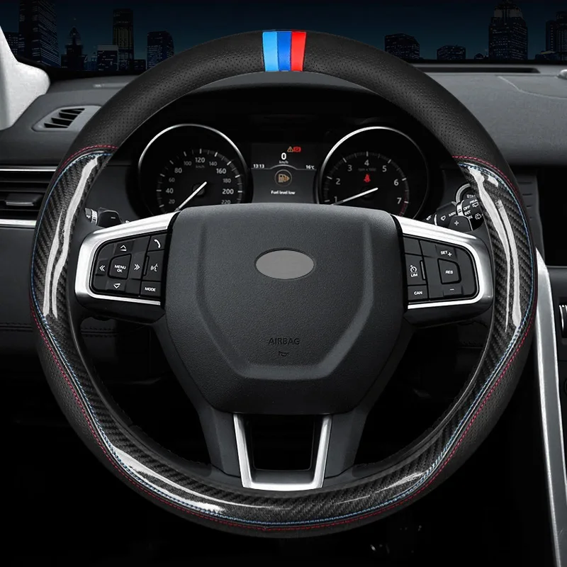 Carbon Fiber Leather Steering Wheel Cover For Land Rover Range Rover Evoque Sport Velar Discovery Freelander Defende Accessories
Carbon Fiber Leather Steering Wheel Cover For Land Rover Range Rover Evoque Sport Velar Discovery Freelander Defende Accessories