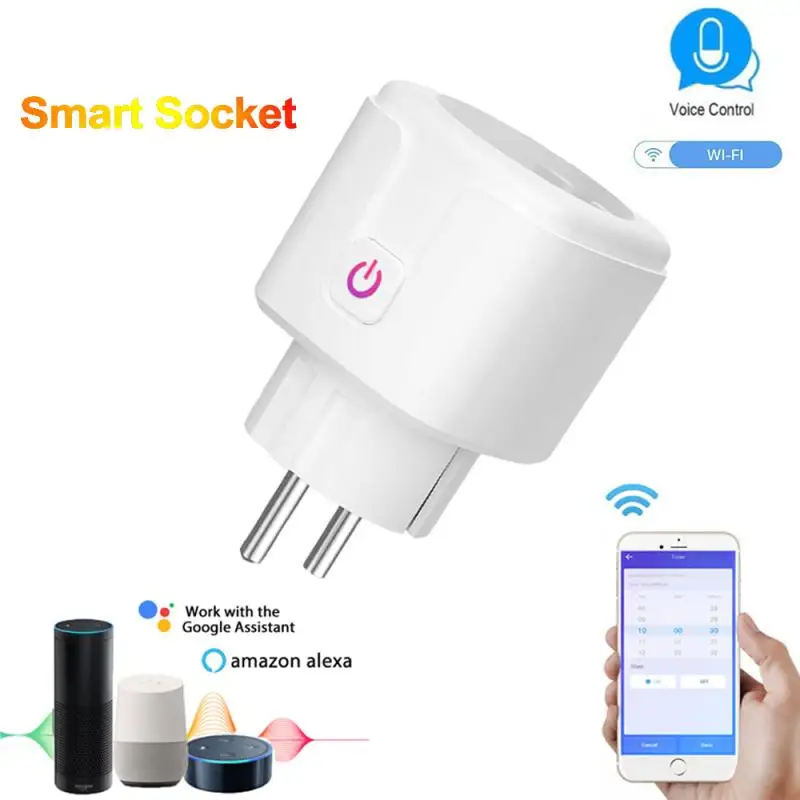 Умная розетка с европейским стандартом, Wi-Fi, голосовое управление, Совместимость с Alexa, Google Home, с измерением мощности, 16 А 
Умная розетка с европейским стандартом, Wi-Fi, голосовое управление, Совместимость с Alexa, Google Home, с измерением мощности, 16 А
