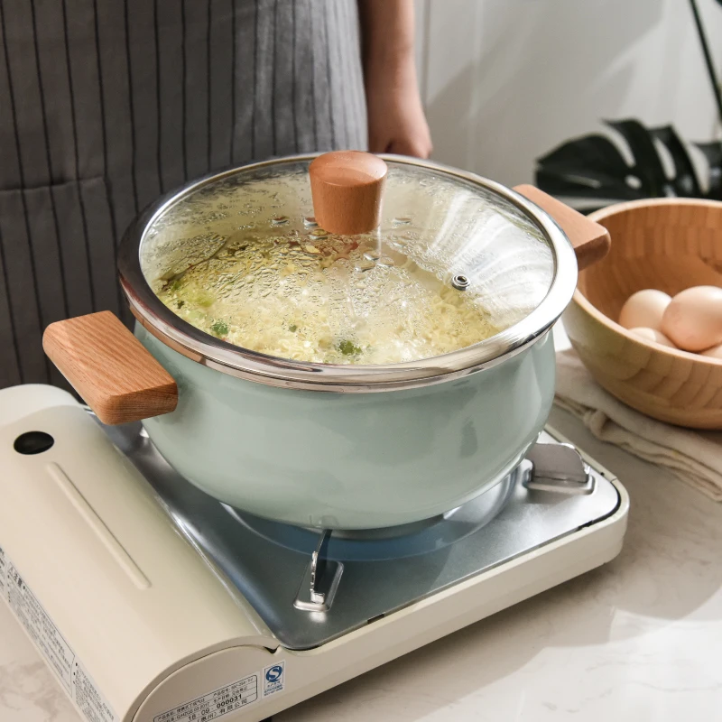 Japanese porcelain enamel thickening soup rice pot large household gas electromagnetic furnace stew pan saucepan glass lid 
Japanese porcelain enamel thickening soup rice pot large household gas electromagnetic furnace stew pan saucepan glass lid