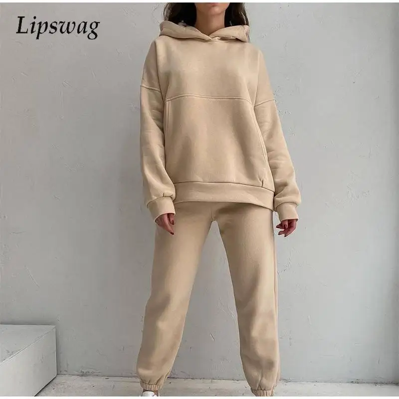 Women Fashion Autumn Long Sleeve Sportwears Casual Solid Pocket Hooded Sweatshirt Pullover&Elastic Waist Pants Outfit Streetwear
Women Fashion Autumn Long Sleeve Sportwears Casual Solid Pocket Hooded Sweatshirt Pullover&Elastic Waist Pants Outfit Streetwear