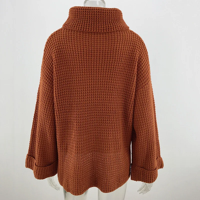 QUEVOON Fashion Turtleneck Sweater for Women Solid Oversized Long Sleeve Knitted Pullovers Cut out Ladies Winter Sweaters 2019
QUEVOON Fashion Turtleneck Sweater for Women Solid Oversized Long Sleeve Knitted Pullovers Cut out Ladies Winter Sweaters 2019