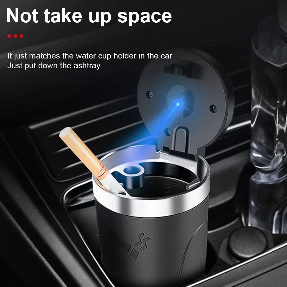 Multifunctional Car Ashtray with Blue LED Light Push Type ABS Cigarette Ashtray Holder Auto Interior Decorations Car Accessories
Multifunctional Car Ashtray with Blue LED Light Push Type ABS Cigarette Ashtray Holder Auto Interior Decorations Car Accessories