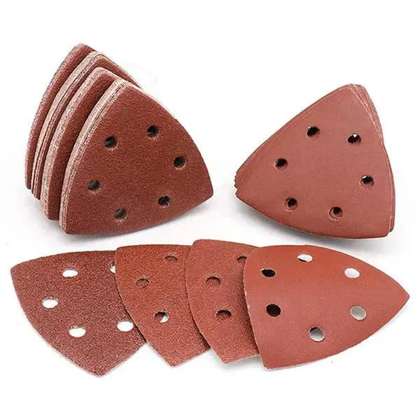 90PCS Triple-Cornered Hook and Loop Sander Pads Triple-Cornered Detail Tools Sanding Paper 6 Holes Detail Sandpaper
90PCS Triple-Cornered Hook and Loop Sander Pads Triple-Cornered Detail Tools Sanding Paper 6 Holes Detail Sandpaper
