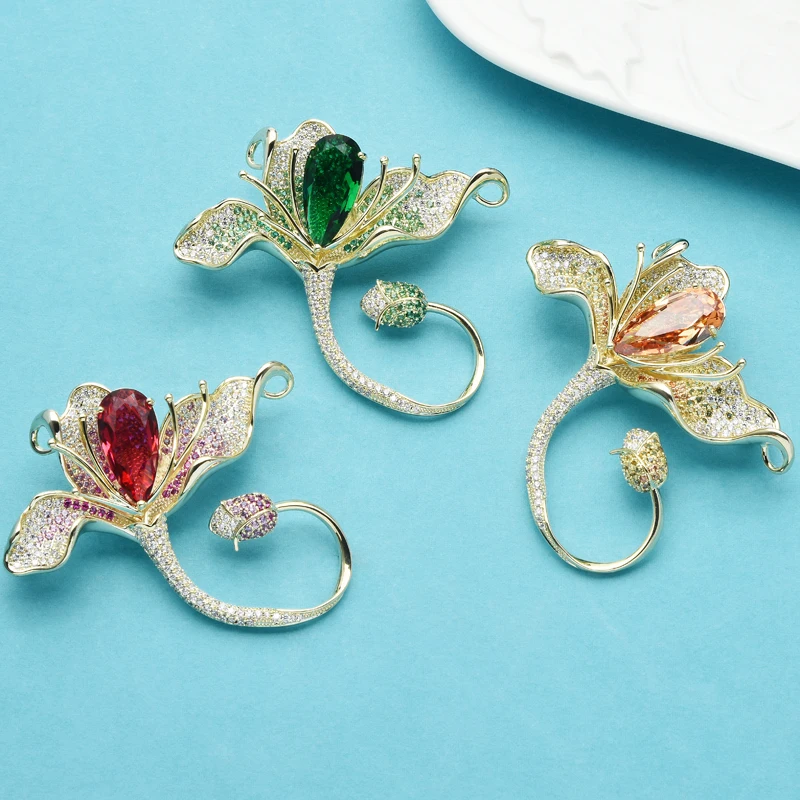 Elegant and Delicate Zircon Crystal Flower Brooch Pin for Women Luxury Fine Dress Brooch Jewelry
Elegant and Delicate Zircon Crystal Flower Brooch Pin for Women Luxury Fine Dress Brooch Jewelry