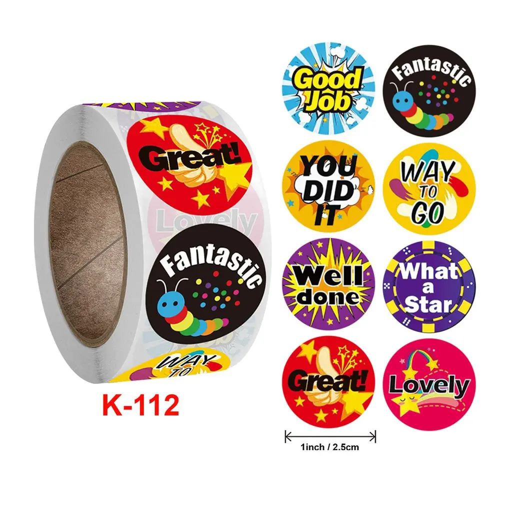 Children's Toy Reward Incentive Roll Cartoon Print Sticker Office Stationery Label Copper Plate Self-Adhesive Round Stickers
Children's Toy Reward Incentive Roll Cartoon Print Sticker Office Stationery Label Copper Plate Self-Adhesive Round Stickers