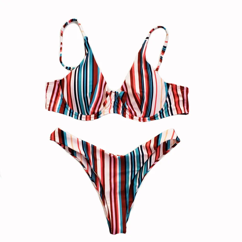 Women's Swimming Suit 2021 Women Striped Push Up With Wire Hight Waist Halter Bikini Set Two Piece Swimsuit bathing suit women
Women's Swimming Suit 2021 Women Striped Push Up With Wire Hight Waist Halter Bikini Set Two Piece Swimsuit bathing suit women