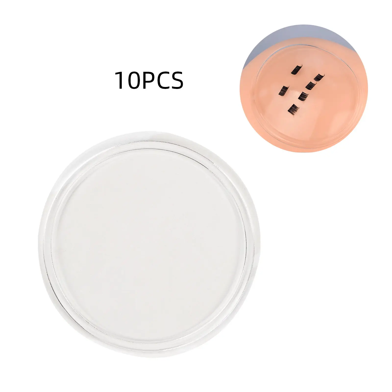 10pcs Soft Transparent Silicone Eyelash Extension Stand Glue Pallet Pad Clear Flexible Holder Reusable Eyelashes Pick Up Tool
10pcs Soft Transparent Silicone Eyelash Extension Stand Glue Pallet Pad Clear Flexible Holder Reusable Eyelashes Pick Up Tool